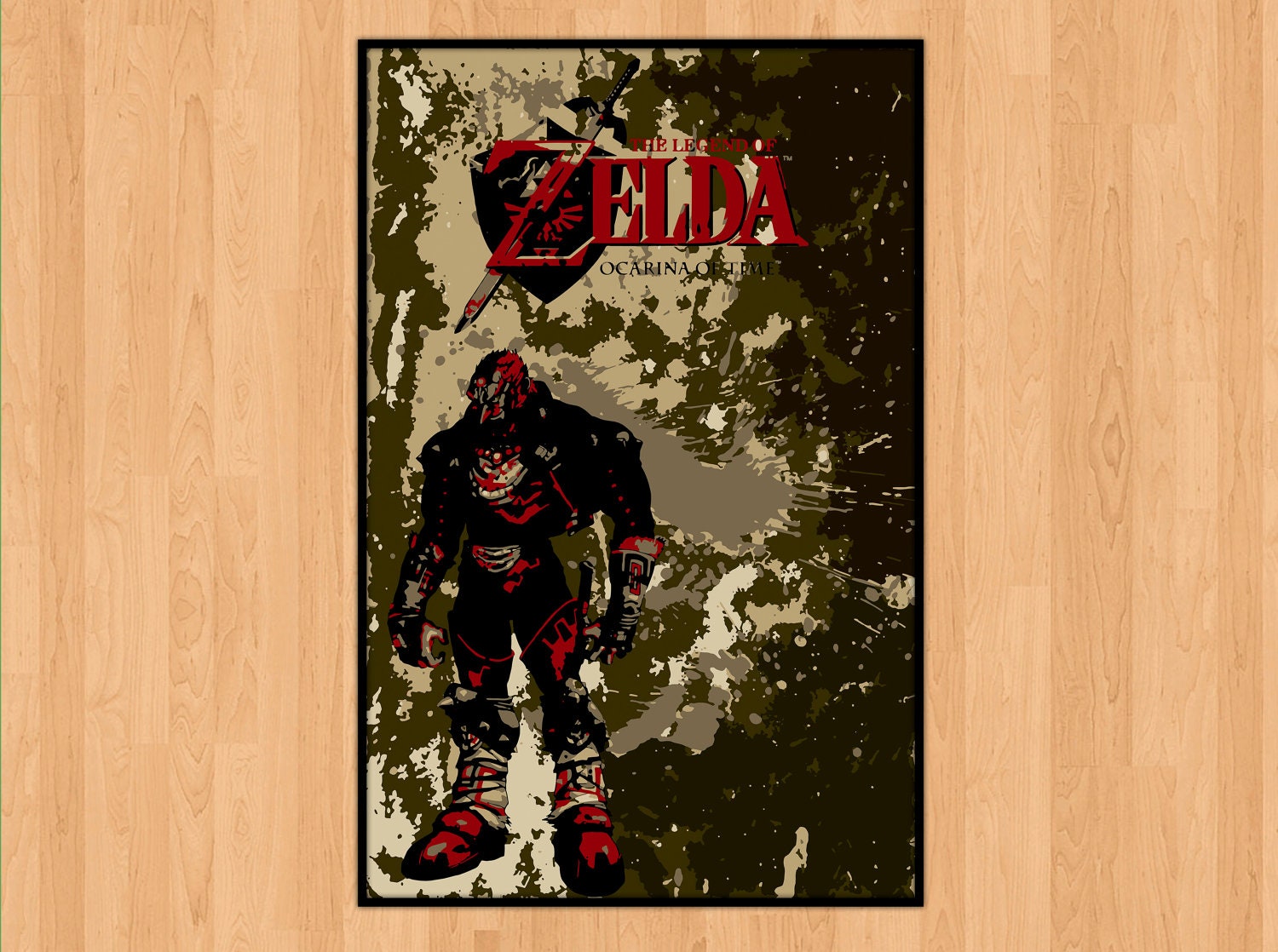 zelda ocarina of time poster,ganandorf