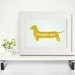 Dachshund inspiration quote typography print wall art poster 11x17