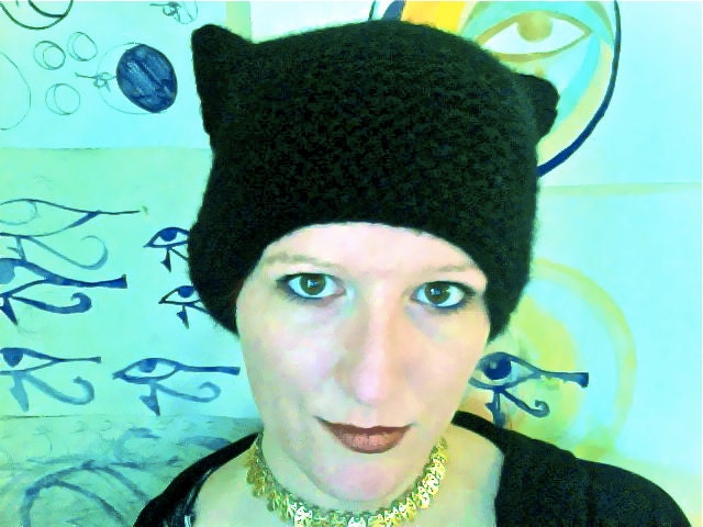 SALE Cat ear hat EVERYDAY BAST goddess beanie chunky warm winter hat