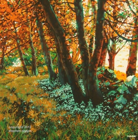 Art Print Landscape Ireland Autumn Colours "Copper Glow"