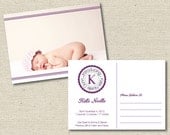 Baby Announcement - Birth Announcement Postcard