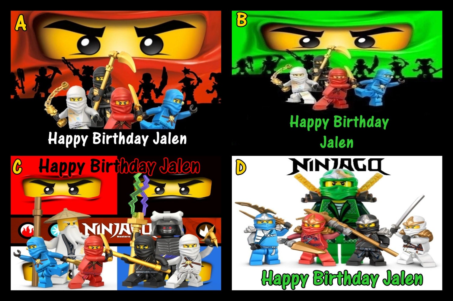 ninjago edible image cake topper Il_570xn