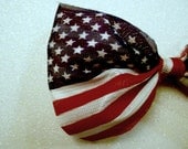 Unisex American Flag Bow