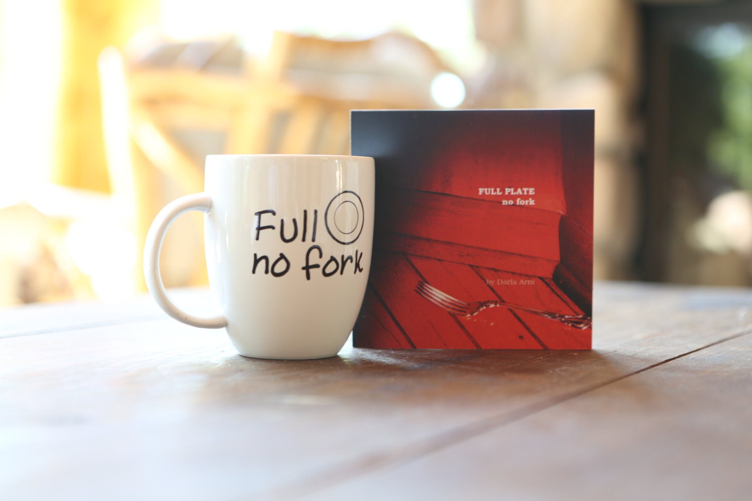 Full Plate No Fork Mug and Book Gift Pack