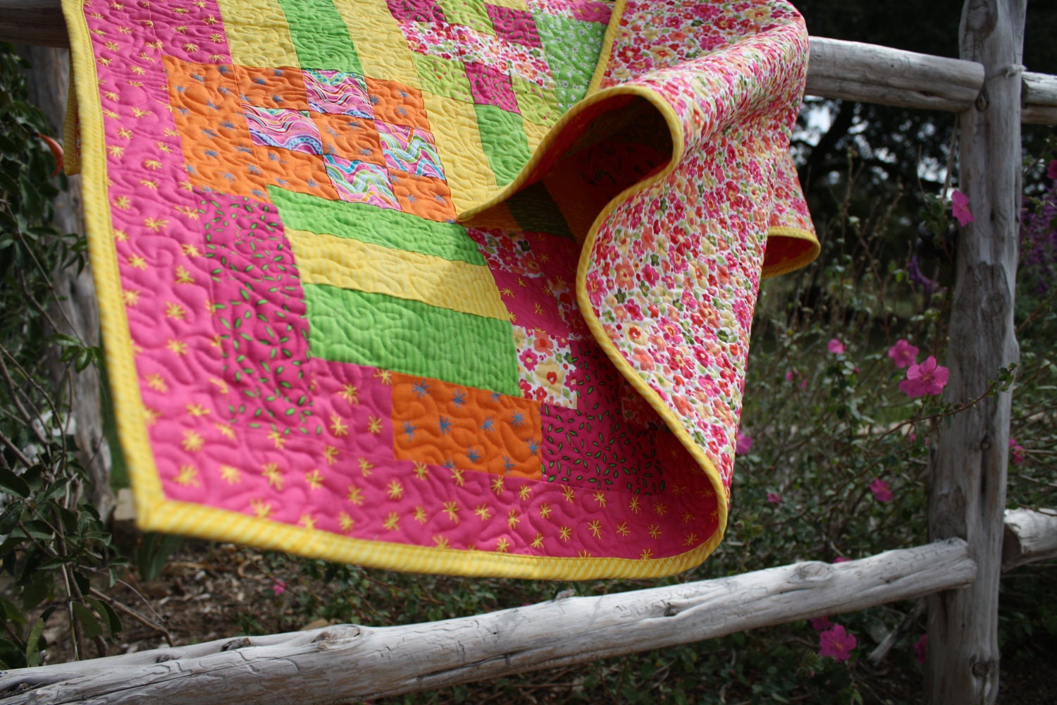 Fruit Stripe Gum Baby Quilt