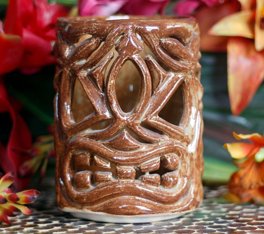 Tiki Candle Holder