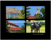 School of Mines, Golden, photo print, 14x11, Mines college in CO photography, UNframed, black background