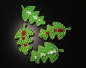 Mistletoe and Holly Hand Decorated Sugar Cookies - 1 dozen