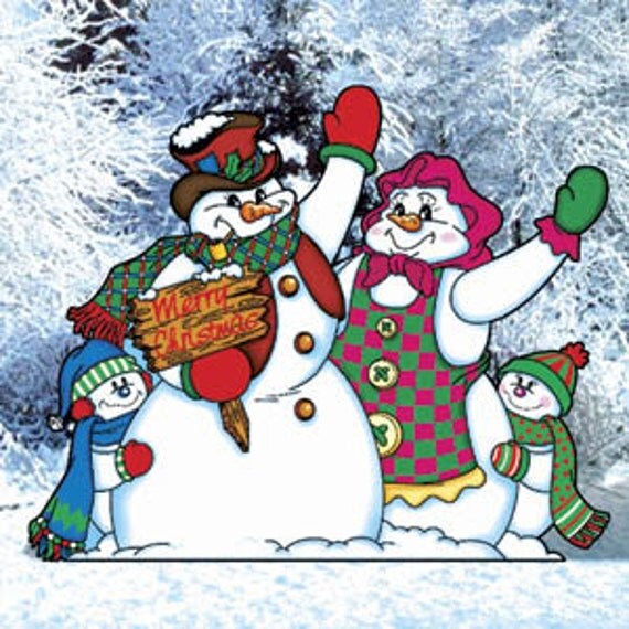 snowman family winter lawn art decoration by freemans4seasons snowman family winter lawn art decoration by freemans4seasons