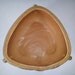 Weller Pottery Wild Rose Triangular Shaped Console Bowl or Footed Planter