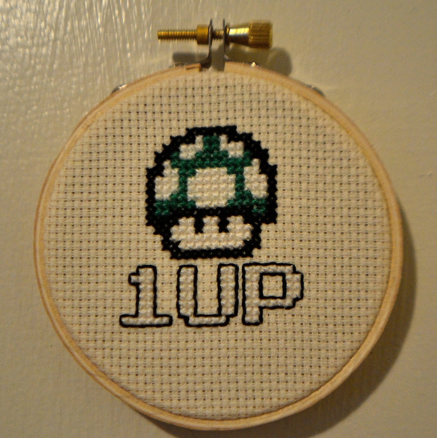 1UP - Super Mario cross stitch