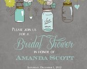 Rustic Mason Jar Tree Bridal Shower Invitation - Printable Il_170x135