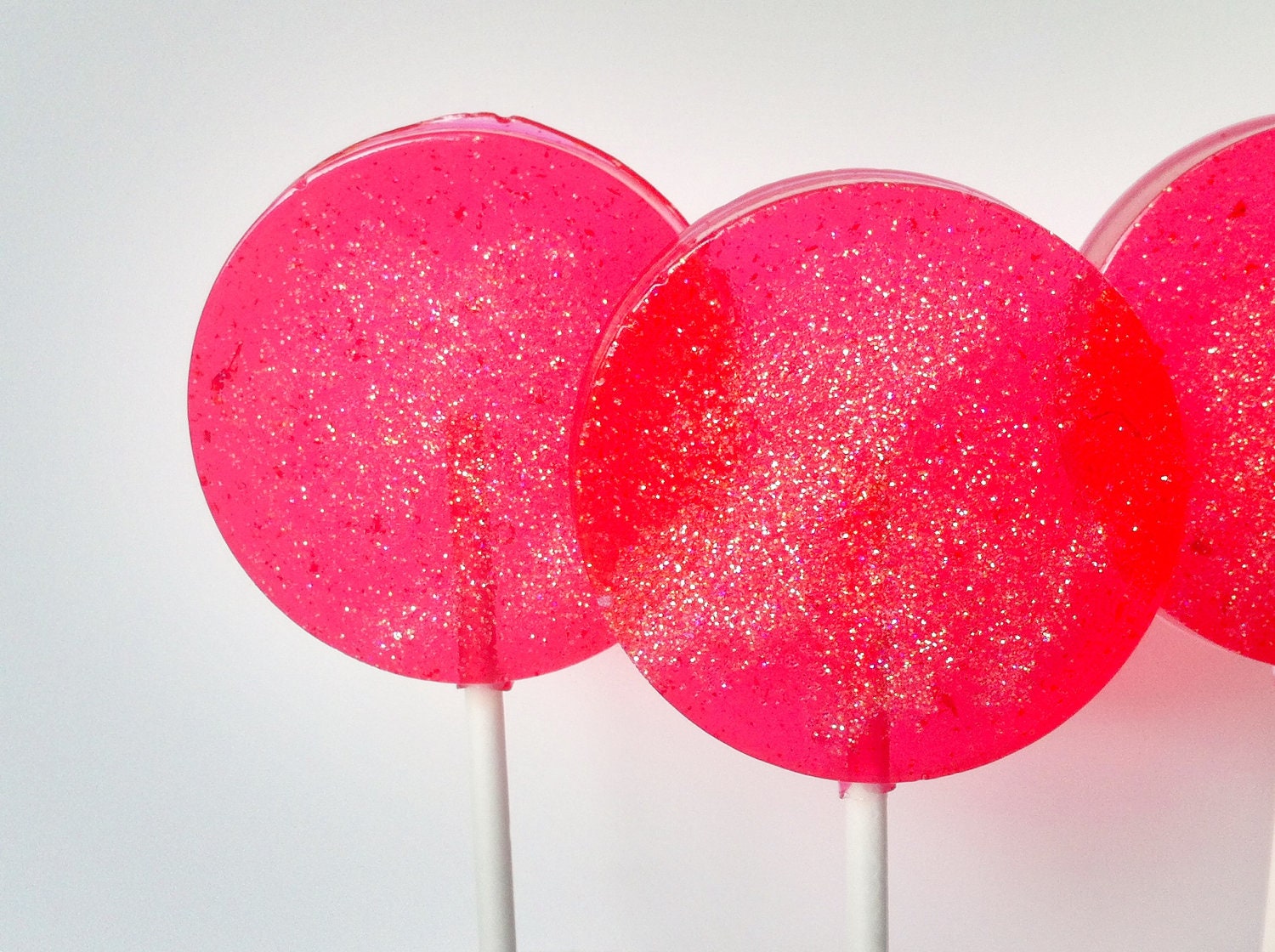 Guava Hard Candy Lollipops-Party Favors, Delicious Hard Candy Suckers, Candy, Fruity Candy, Baby Shower gifts-SIX LOLLIPOPS