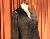 Black embroidered 3 piece suit shalwar kameez salwar kurta silk dress Pakistani Indian