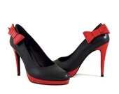 Black and red leather platform pumps - Dessinemoiunsoulier