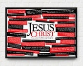 Inspirational, Printable Art, Download and Print JPEG Image - Jesus Quotes Christian Poster