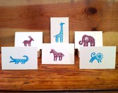 Safari Animal Enclosure Cards