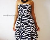 zebra Strapless