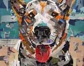 Dog Collage Portrait- Henry