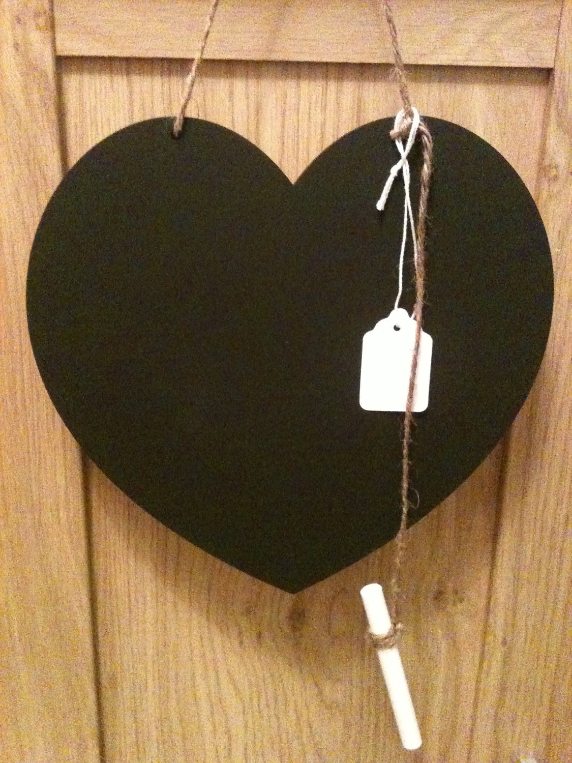 Handmade Shabby Chic Heart, Cupcake or Flower Black Board (blackboard, chalkboard) -  Gift Idea - Wedding