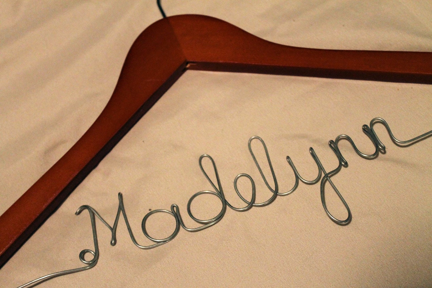 Deal of the Day Exp May26th Personalized Wedding Dress Hanger Customized with any name for Bride, Bridesmaid, Mother of Bride, Bridal Party