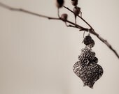 Sterling Silver Filigree Earrings "Twin Heart", Handmade Tradicional Jewelry