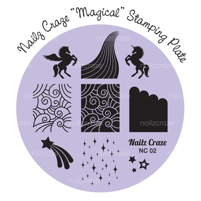 Nailz Craze NC02 Stamping Plate