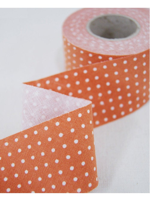 9yds 2mm Dot 40mm Cotton Linen Bias Binding Trim Tape Sewing Crafts Fabric