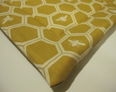 SALE Organic Small Washable Pet Mat / Bed for Cats or Small Dogs -Honey Bees