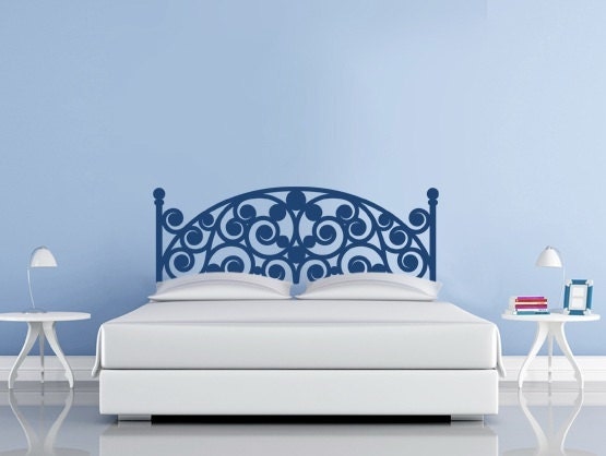 CURLS HEADBOARD - Wall Decal - Really high quality materials and detailed design - Made in Italy
