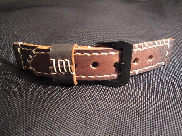 West Handmade 20mm leather watch strap/band mens/womens watches with free pre-v buckle and shipping wordlwide