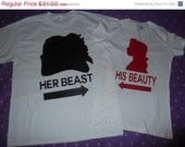 Sale US FREE SHIPPING Beauty And The Beast Couples Shirts