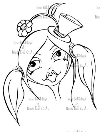 Sheri's a doll ... head (digital stamp)