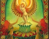 Mother Isis Summer Solstice Goddess Original Oil Painting