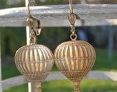 Dirigible Danglers - Brass Steampunk Earrings