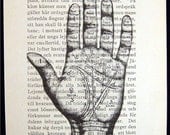Vintage Prints On Vintage Pages "Palm Reading"