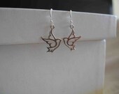 sterling silver peace dove earrings for charity