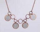 Penny Necklace Silver Sparkles