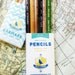 Pencil Mix Up, Choose your own set of 6 MANY unique colors and sayings Great Gift under 10 bucks