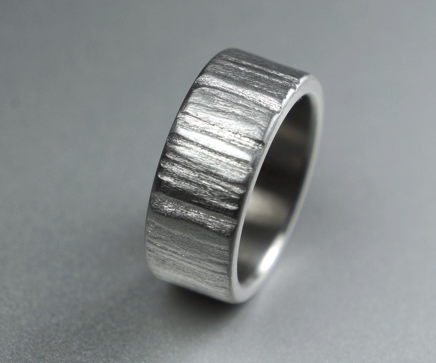 Distressed Stainless Steel Ring