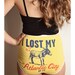 High Waisted DONKEY Underwear Handmade Blue Yellow Atlantic City