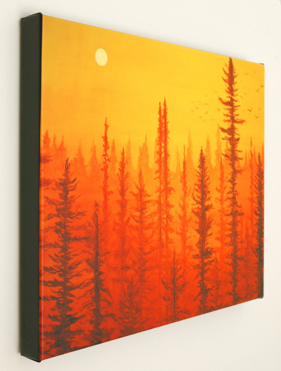 Forest at Dawn Fine Art Print--16x20 Fine Art Canvas Print