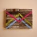Cross Arrow no.1 - Modern Industrial Design - Reclaimed Driftwood Artwork