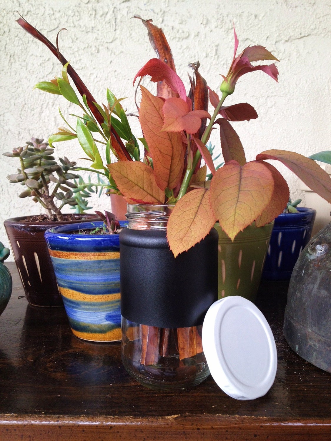 Chalkboard Glass Jar - An Upcycled Home Organizer