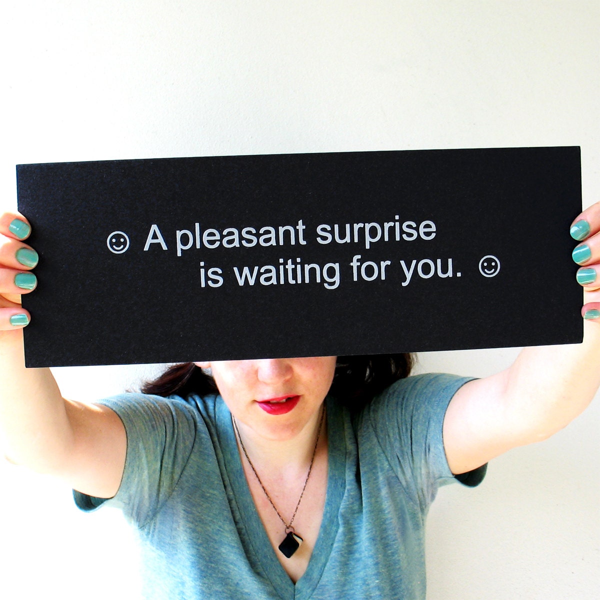 Giant Fortune Cookie Fortune Art Print - A pleasant suprise is waiting for you. /  home decor, typography