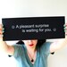 Giant Fortune Cookie Fortune Art Print - A pleasant suprise is waiting for you. /  home decor, typography
