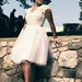 RCB short custom sized 50's lace bodice tulle skirt wedding dress