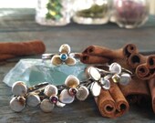 Gem stone posey ring sterling stackable stacking ring