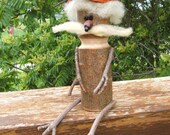 Rustic Sam, the Little Wooden Miniature Person