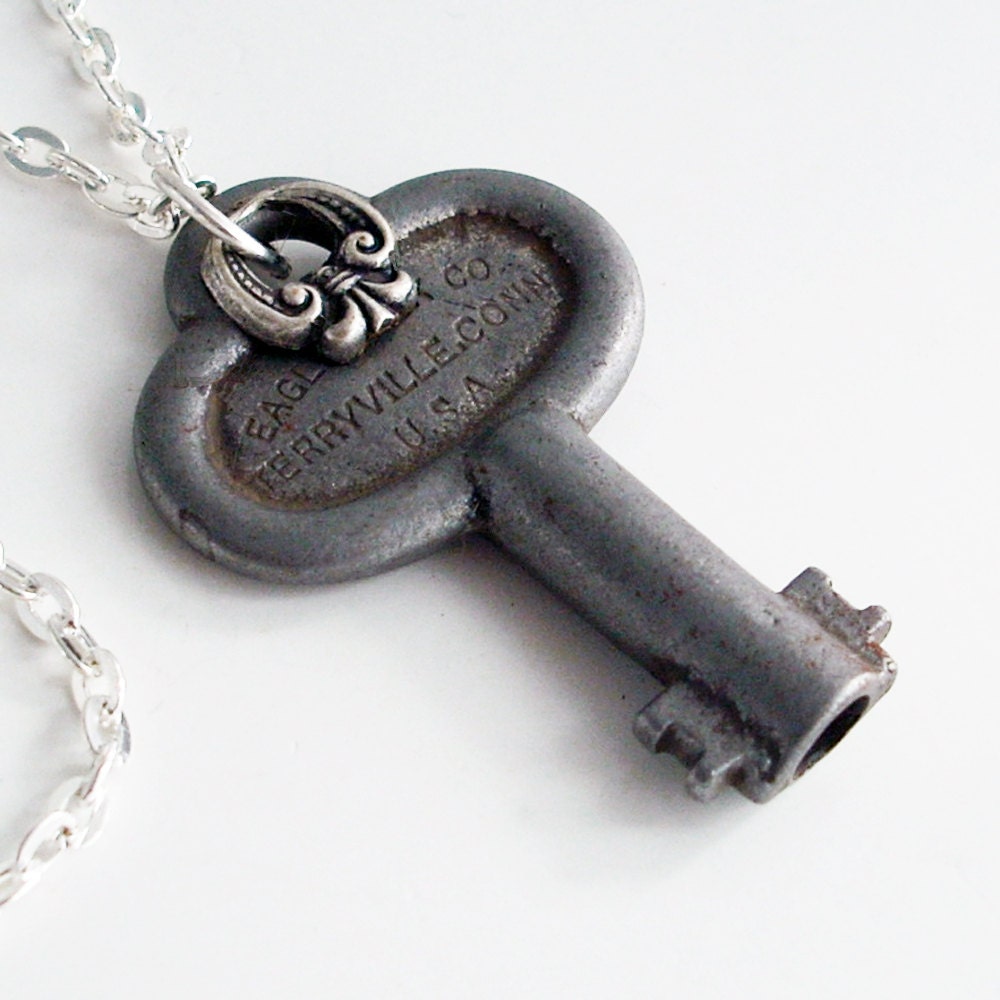 Key to the Gate - Steampunk Necklace Pendant Handmade Jewelry